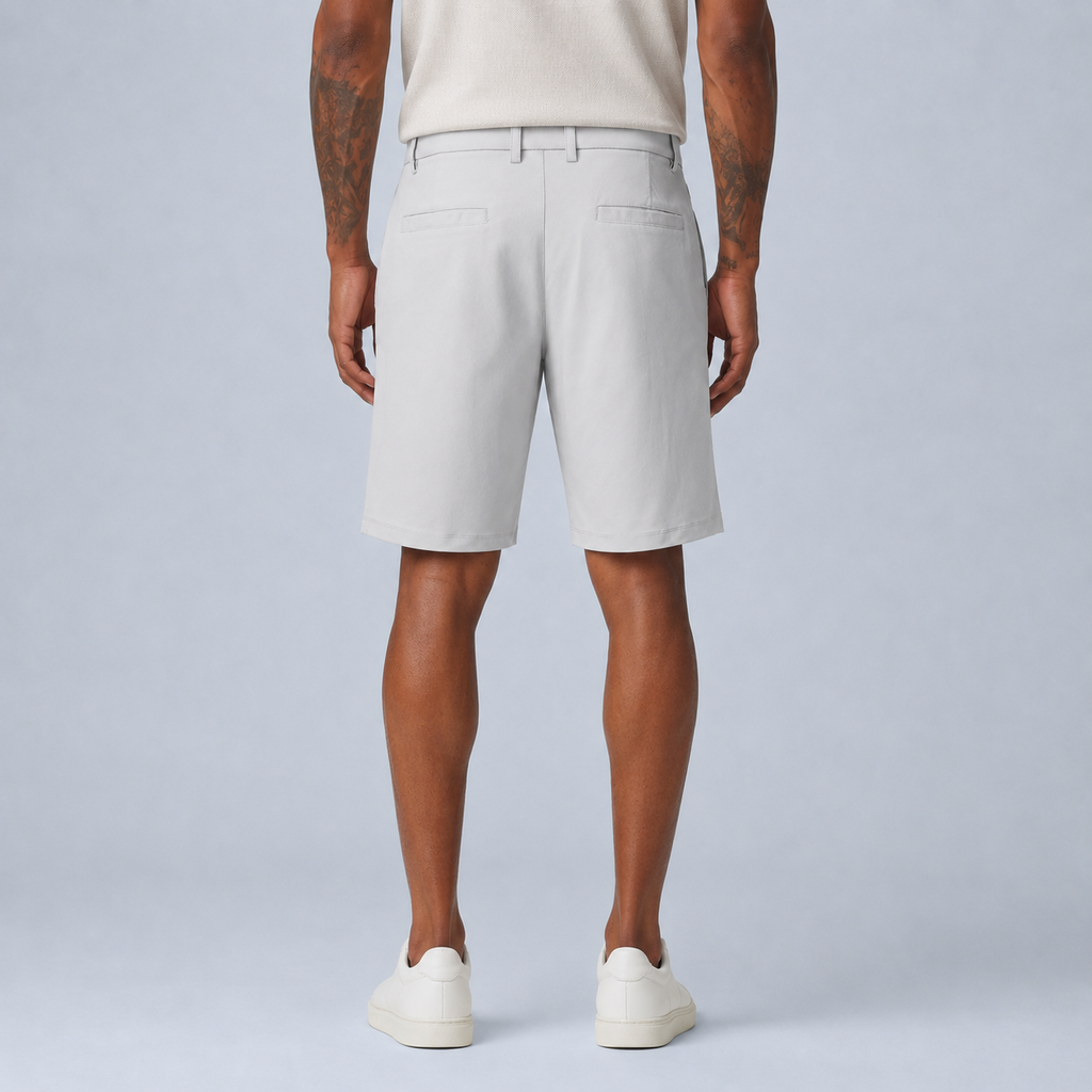 Men's Smart Cargo Shorts Black Canvas
