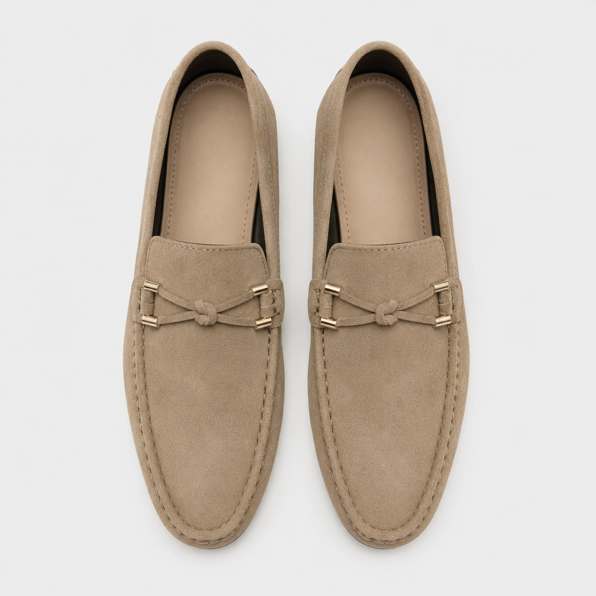 Men's Soft Sole Slip-On Driving Loafers Black Canvas