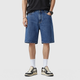 Men's Straight Stretch Denim Knee Length Shorts Black Canvas
