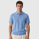 Men's Striped Silk Touch Golf Polo Shirt Black Canvas