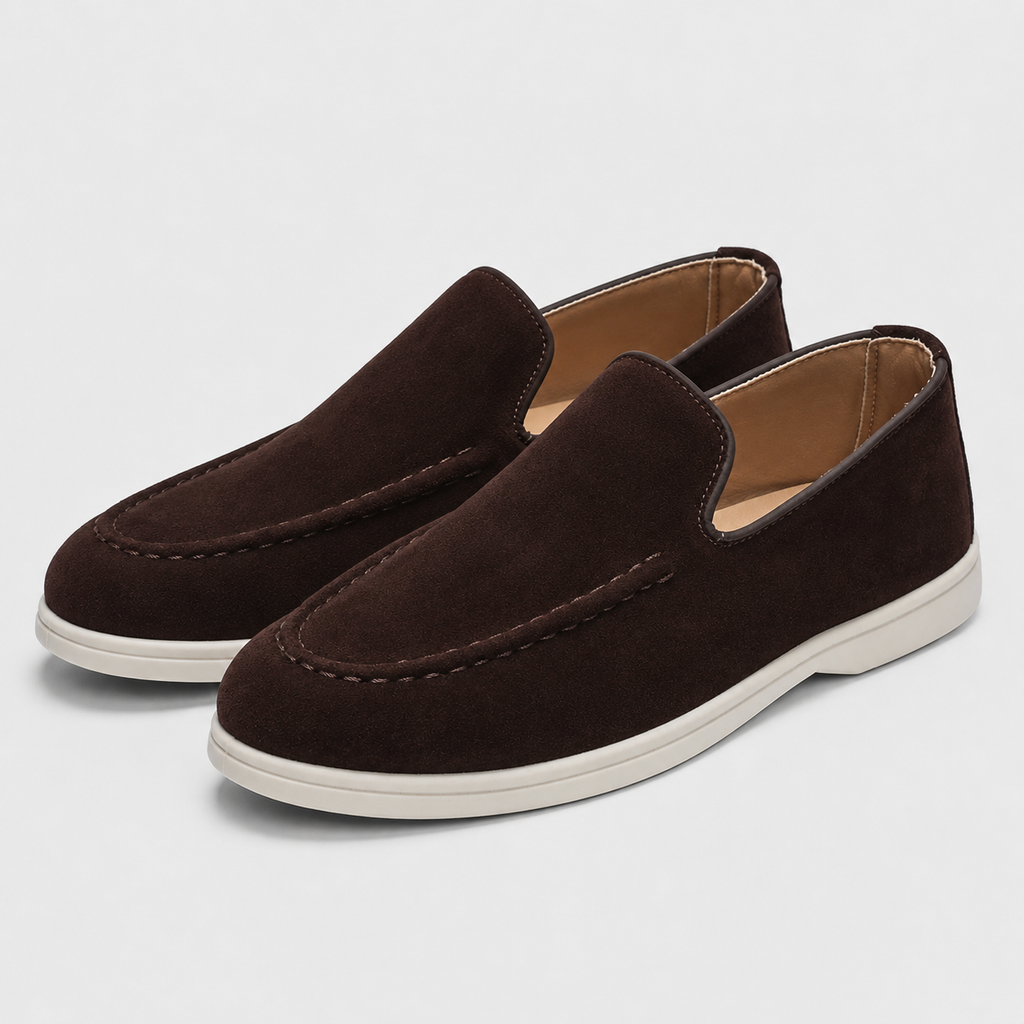 Men's Tassel Loafers Smart Slip-On Shoes Black Canvas