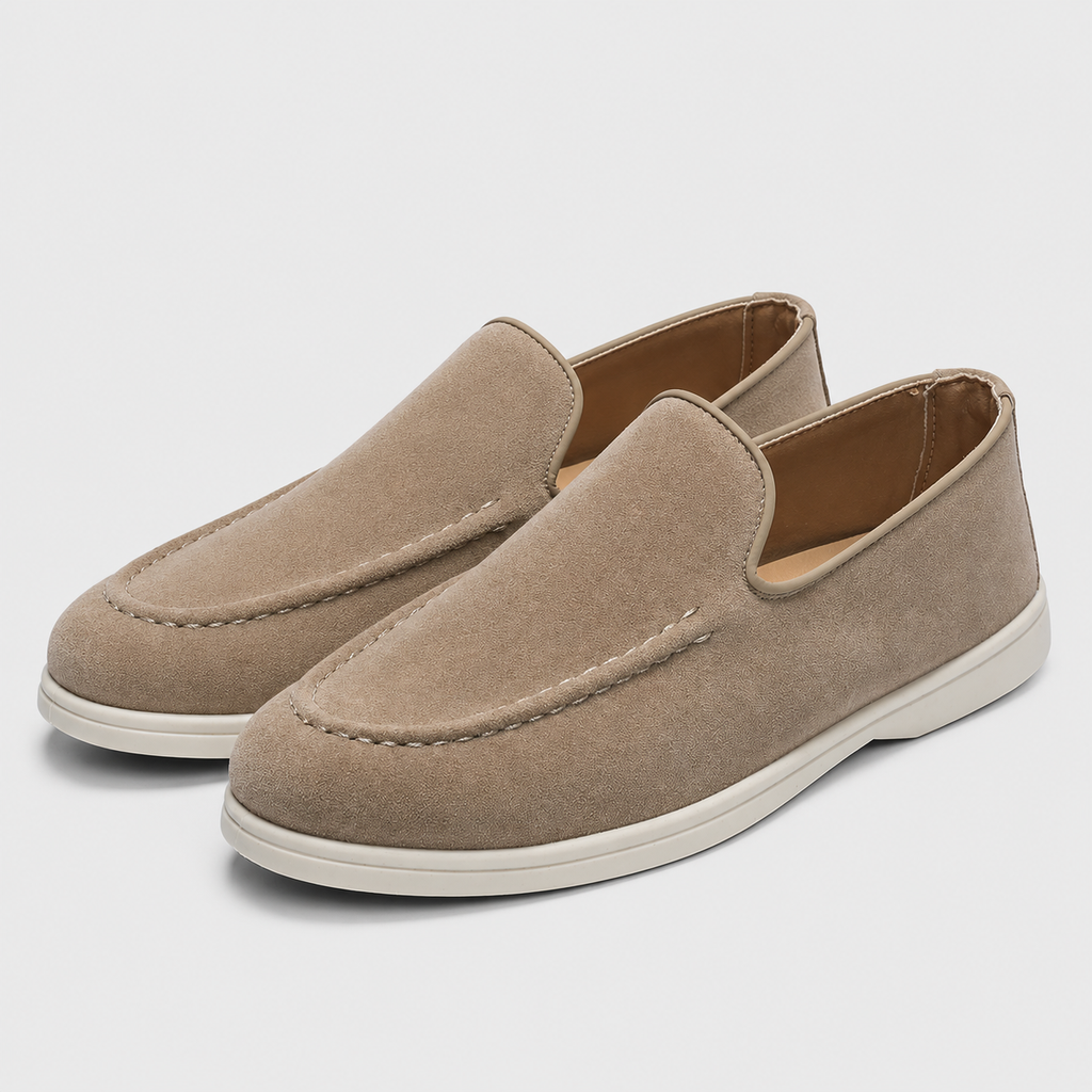 Men's Tassel Loafers Smart Slip-On Shoes Black Canvas