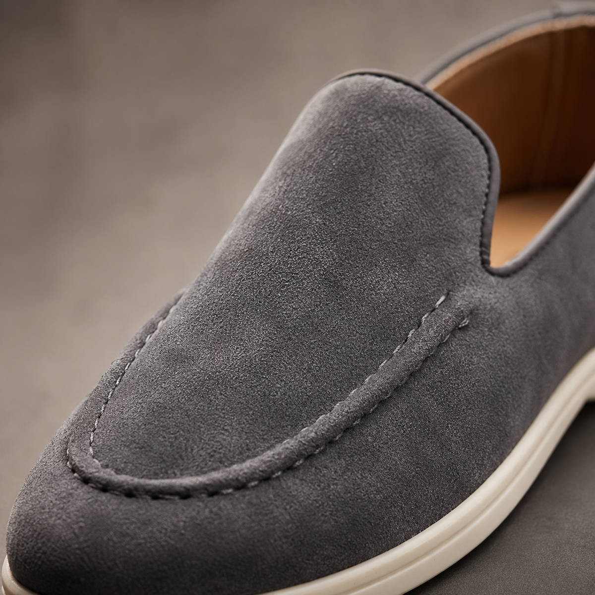 Men's Tassel Loafers Smart Slip-On Shoes Black Canvas