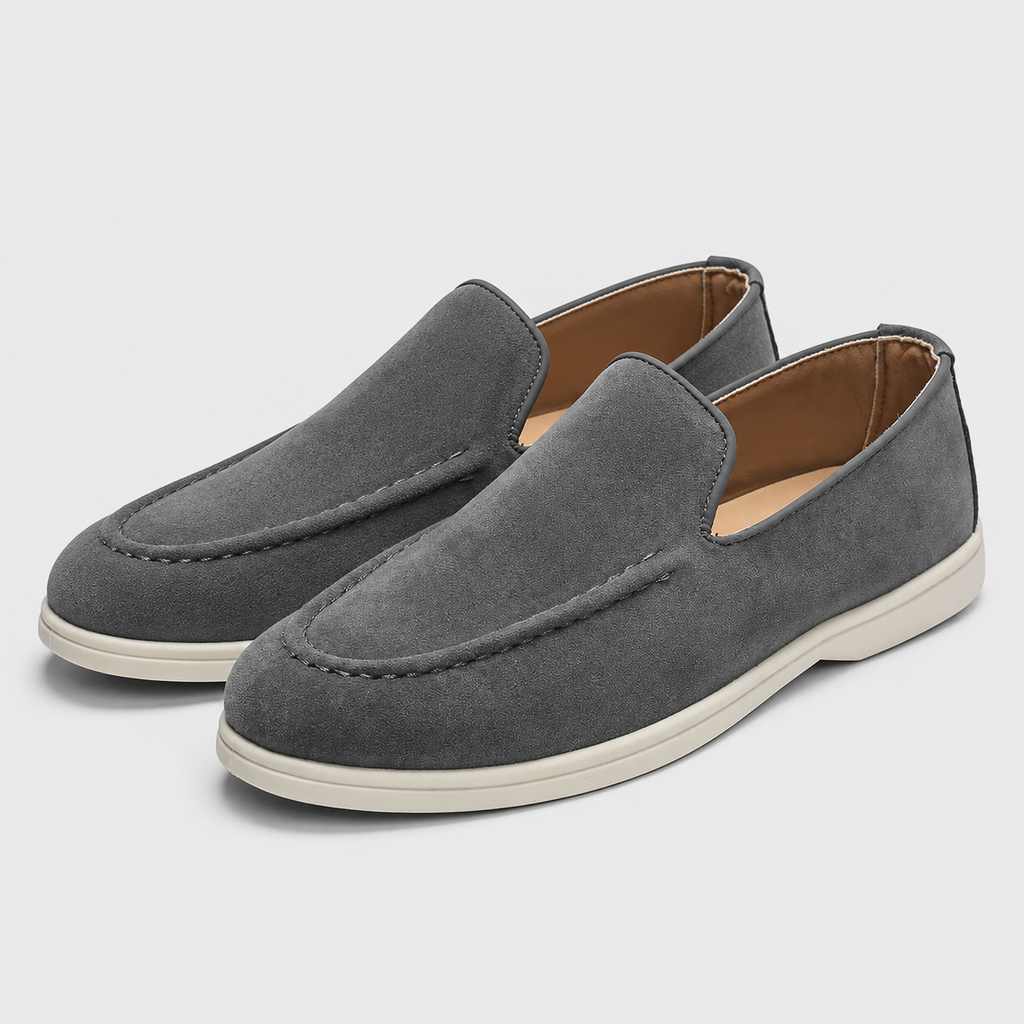 Men's Tassel Loafers Smart Slip-On Shoes Black Canvas