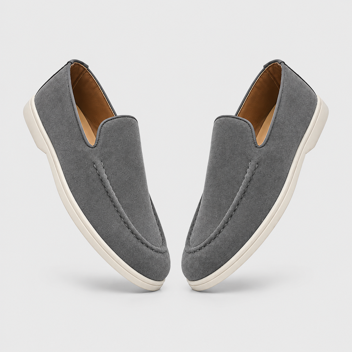 Men's Tassel Loafers Smart Slip-On Shoes Black Canvas