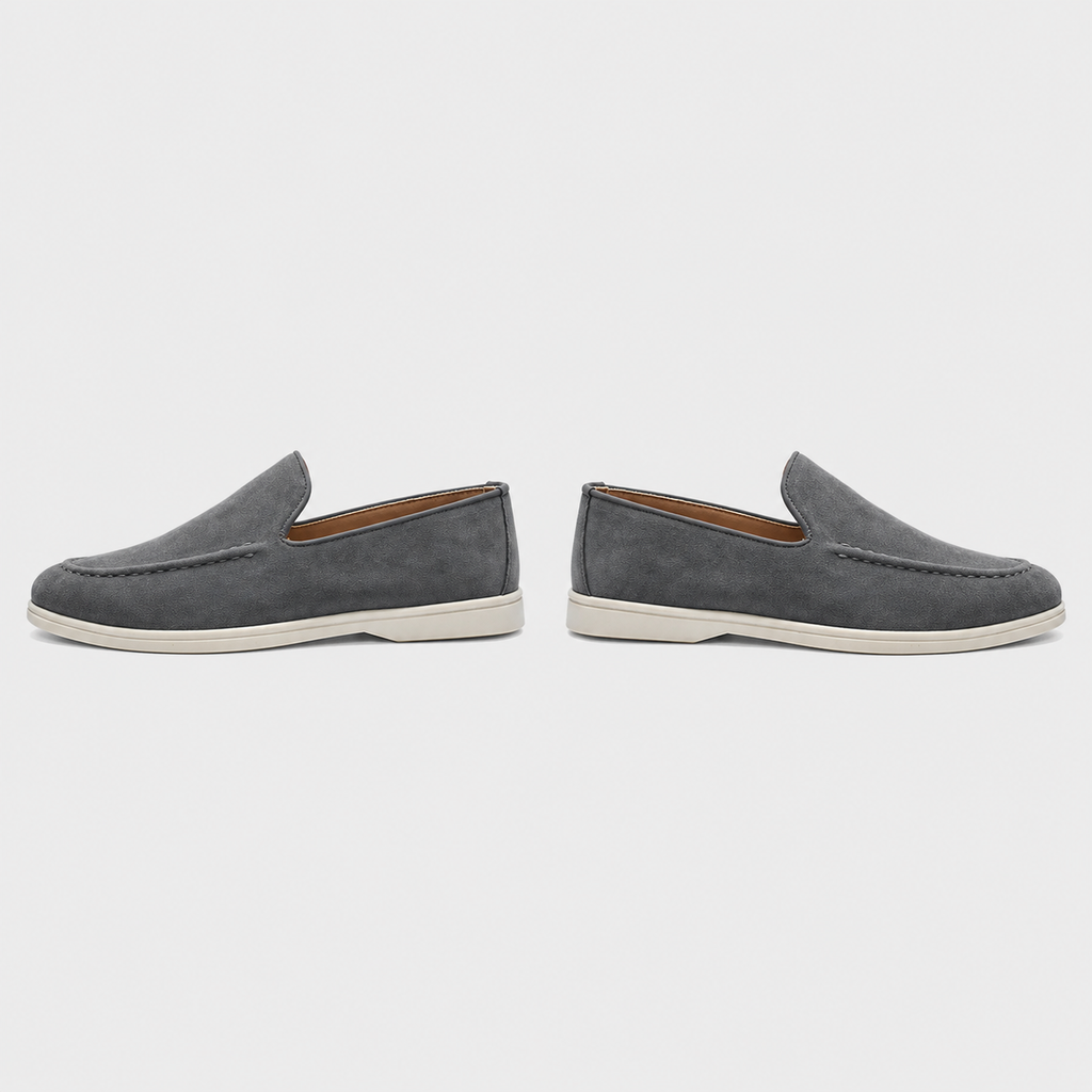 Men's Tassel Loafers Smart Slip-On Shoes Black Canvas