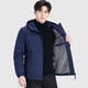 Men's Thermal Fleece Hooded Windbreaker Jacket