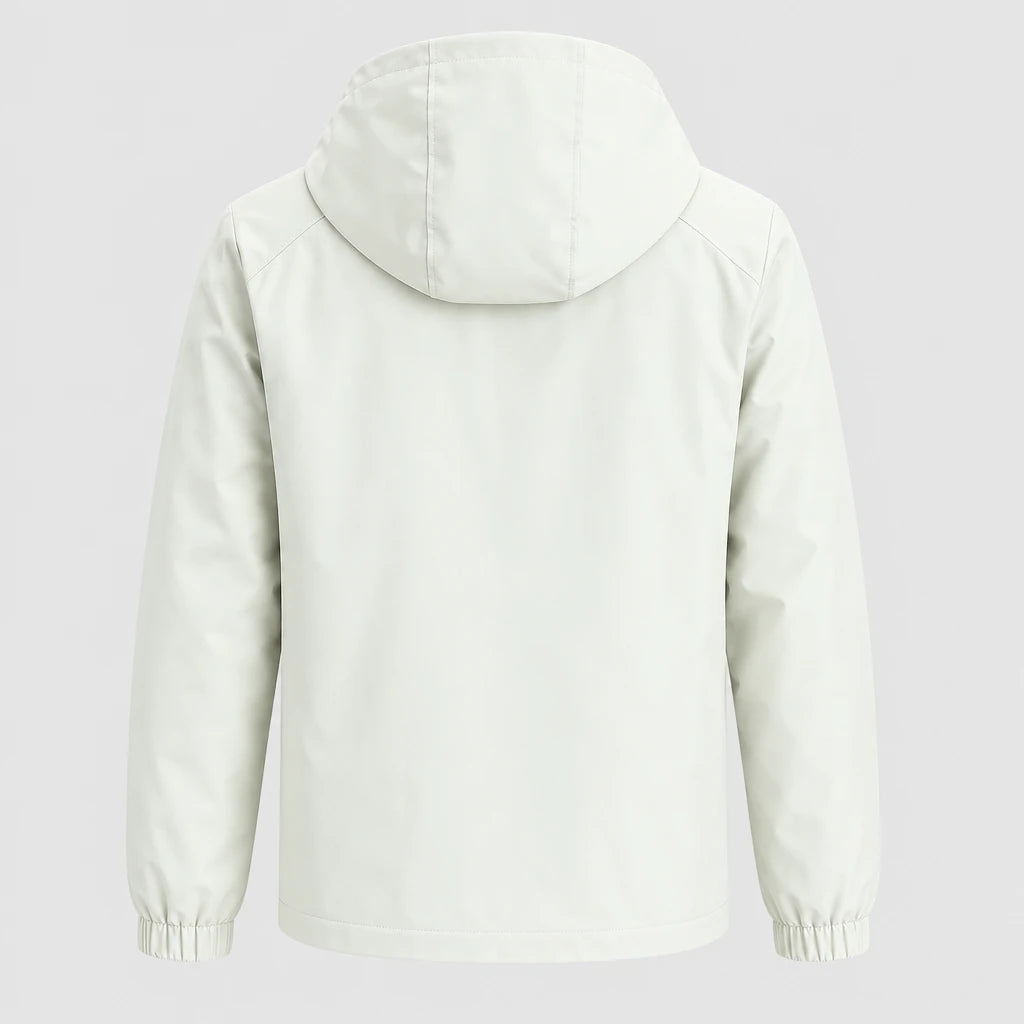 Men's Thermal Fleece Hooded Windbreaker Jacket