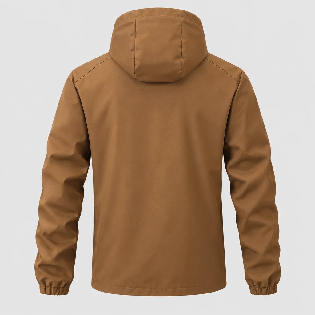 Men's Water Resistant Hooded Zip Jacket
