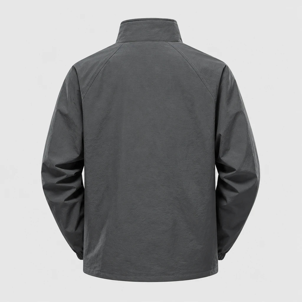 Men's Waterproof Stand Collar Nylon Jacket