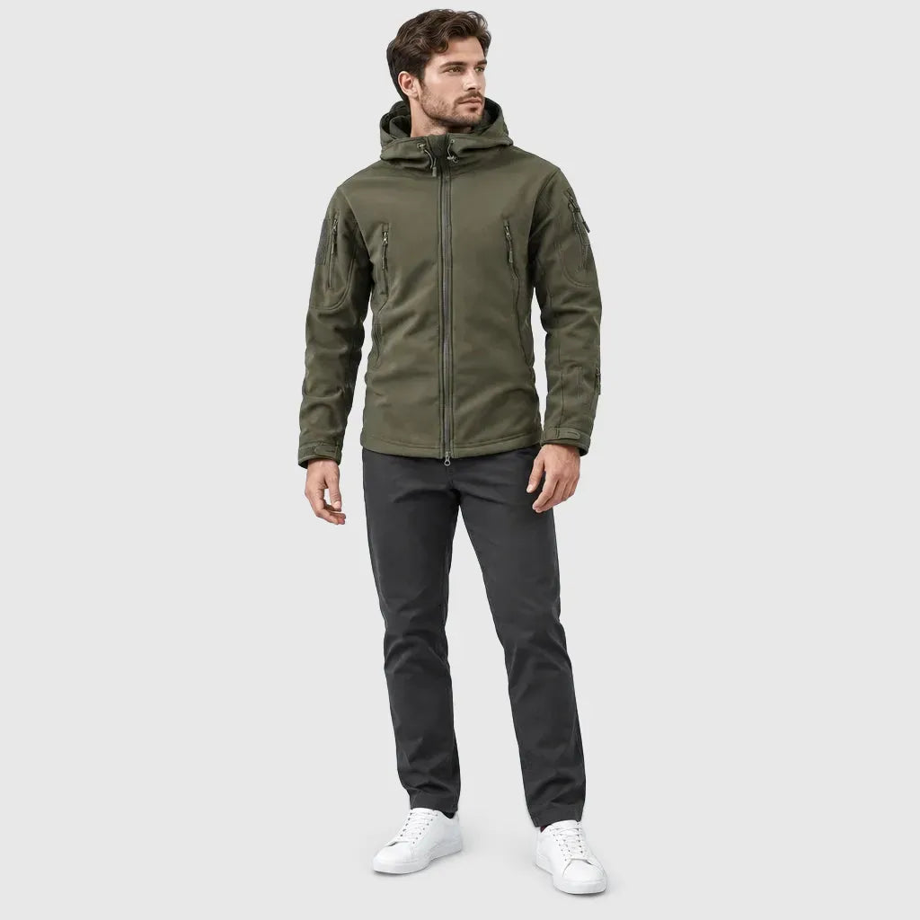 Men's Windproof Softshell Fleece Outdoor Jacket