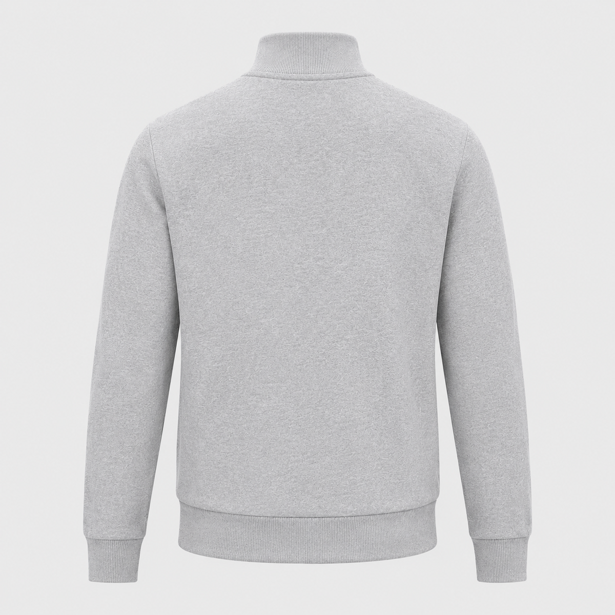 Men's Zip-Up Long Sleeve Sweatshirt Jacket Black Canvas