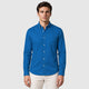 Men’s Chevron Cotton Blend Shirt Blue front