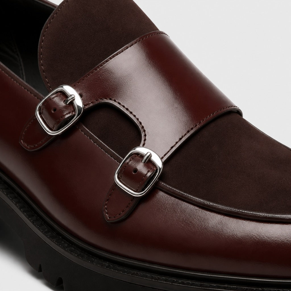 Men’s Chunky Double Monk Strap Shoes detail