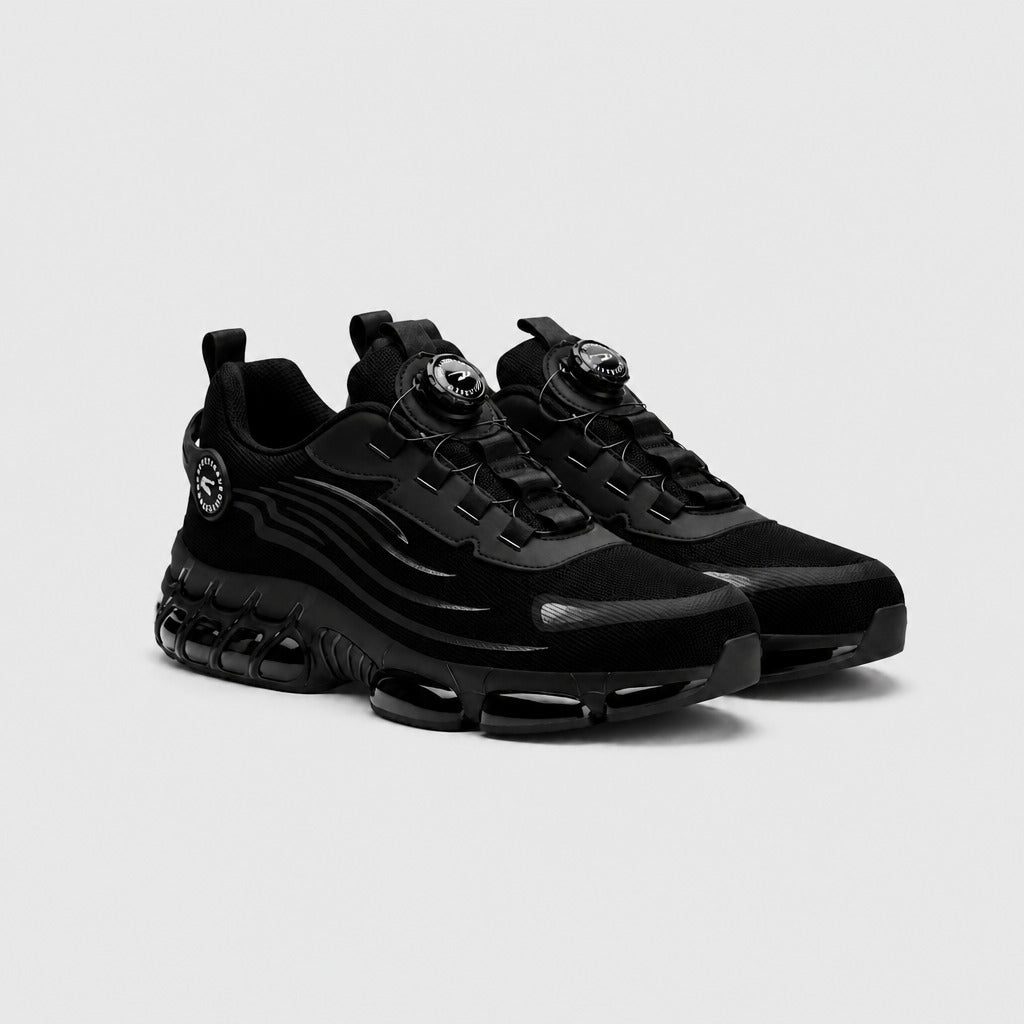 Men’s Chunky Trainers with Dial Lacing Black pair