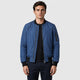 Men’s Classic Zip Bomber Jacket Blue front