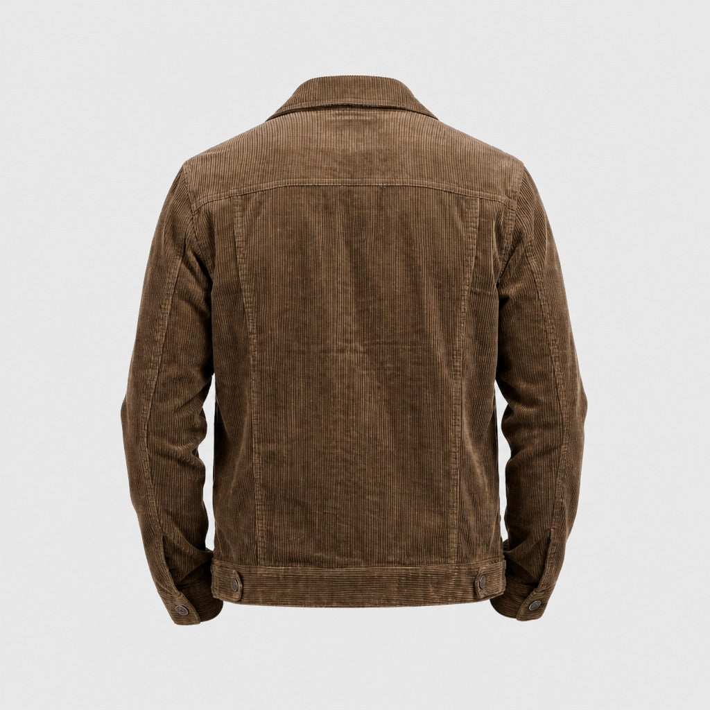 Men’s Corduroy Trucker Jacket Persimmon product back