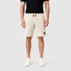 Men’s Cotton Blend Shorts with Appliqué Detail Apricot front