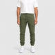 Men’s Cotton Cargo Joggers Military Green front