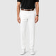 Men’s Cotton Linen Ankle Length Trousers White front