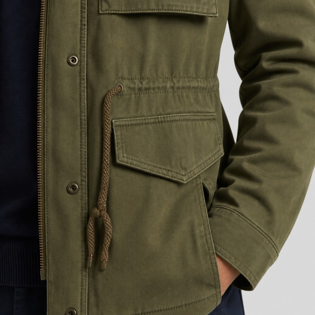 Men’s Cotton Military Field Jacket detail