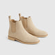 Men’s Cow Suede Chelsea Boots Beige pair