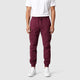 Men’s Cuffed Cargo Joggers Burgundy front