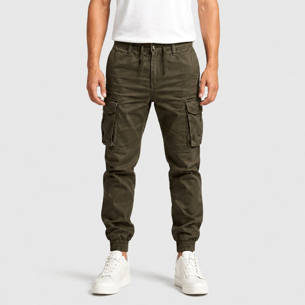 Men’s Cuffed Cargo Joggers Brown