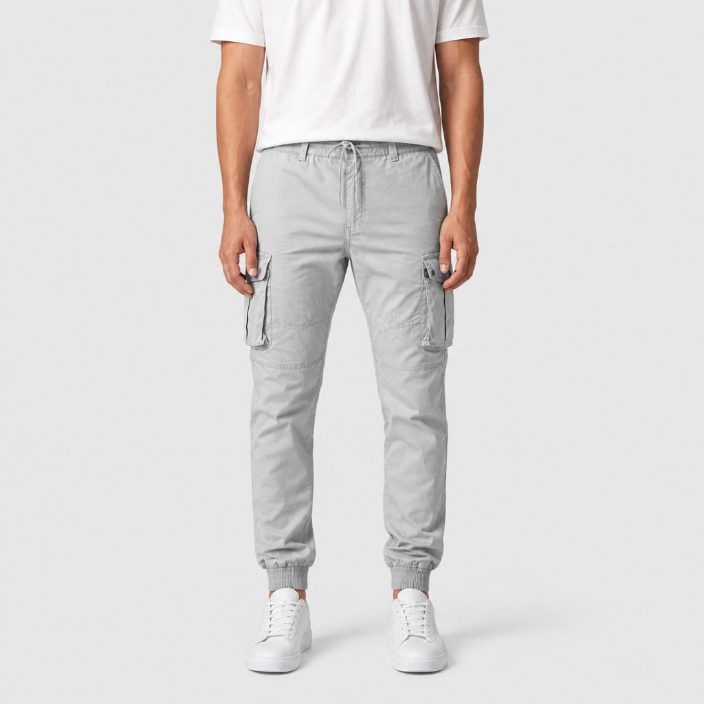 Men’s Cuffed Cargo Joggers Grey