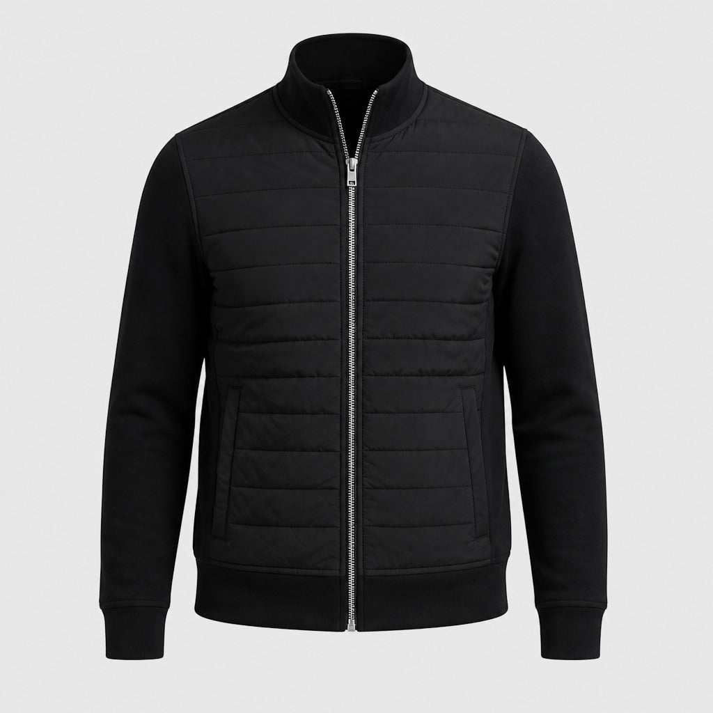 Men’s Duck Down Zip-Up Jacket Black product front