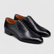 Men’s Genuine Leather Pointed Toe Oxford Shoes Black pair