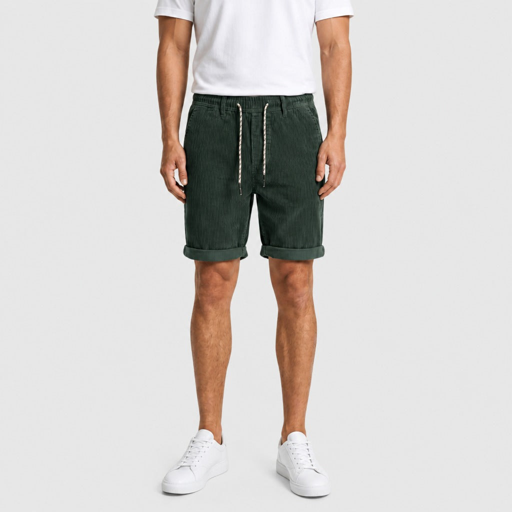 Men’s Knee Length Drawstring Shorts Green