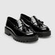 Men’s Leather Slip-On Loafers with Latex Insole Black pair