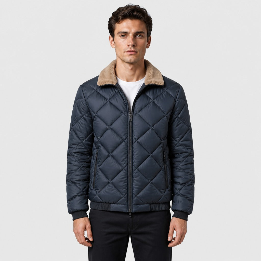 Men’s Lightweight Padded Jacket with Pockets Ocean Blue