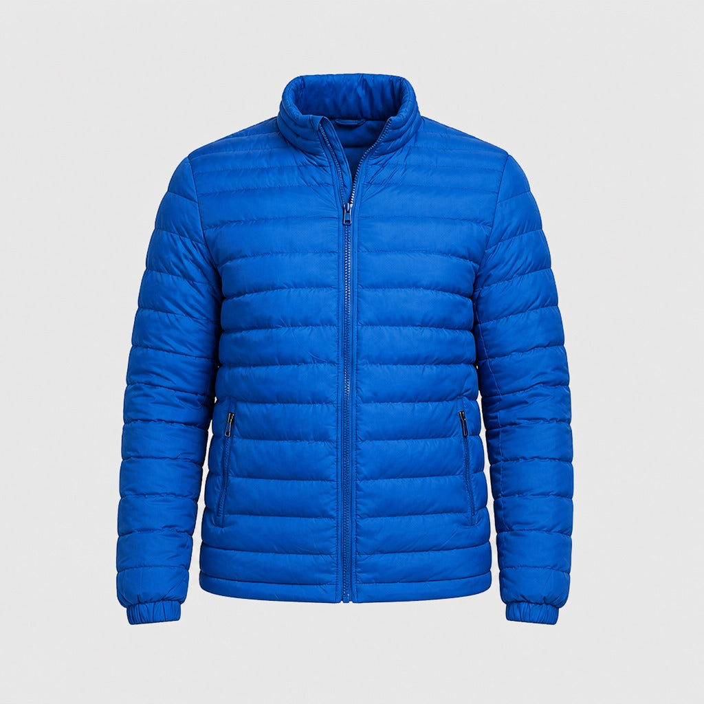 Men’s Lightweight Quilted Puffer Jacket Blue product front