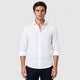 Men’s Long Sleeve Button-Up Shirt White front