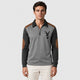 Men’s Long Sleeve Quick-Dry Polo Shirt Grey front