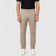 Men’s Loose Fit Button Trousers with Pockets Khaki front
