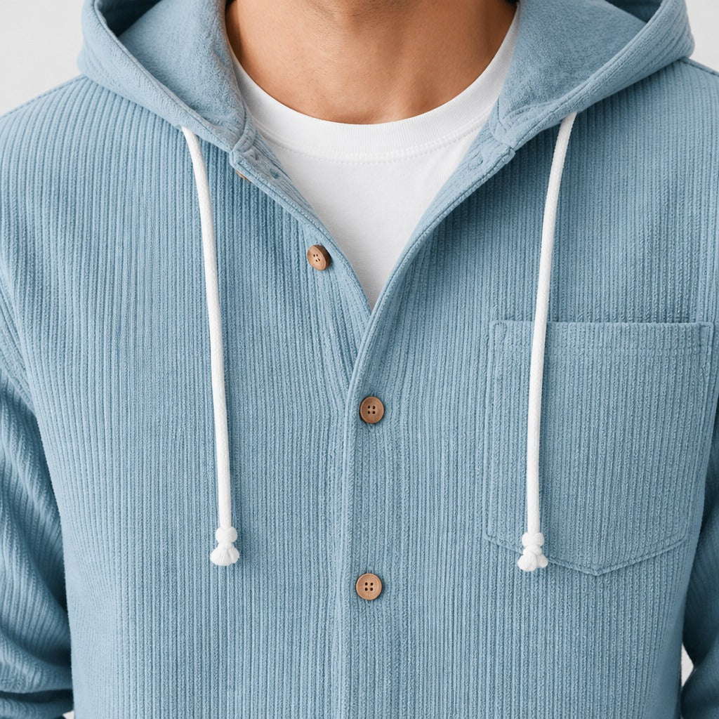 Men’s Loose Fit Cotton Blend Hoodie detail