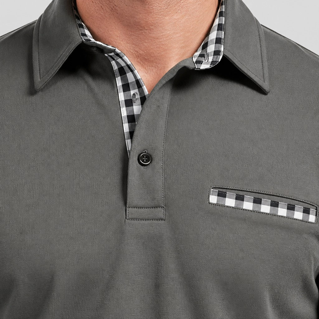 Men’s Loose Fit Cotton Polo Shirt detail