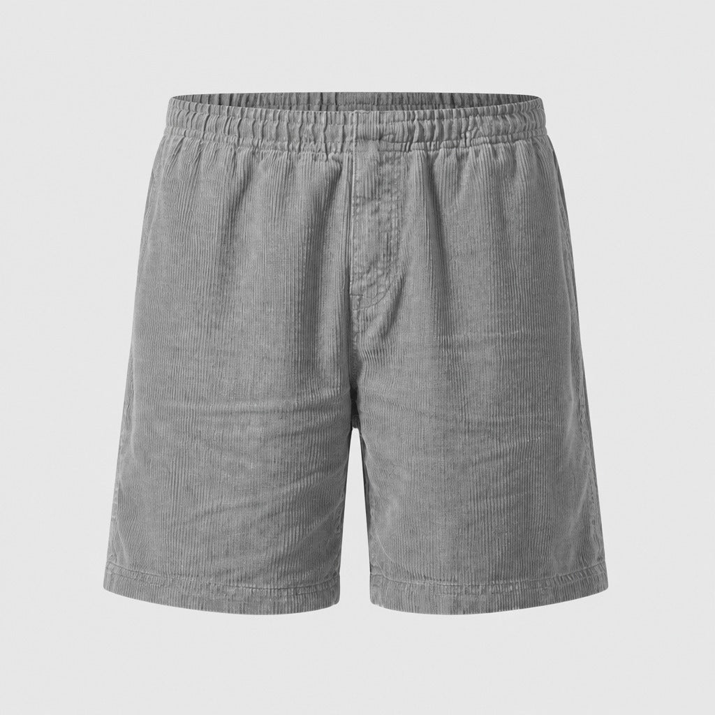 Men’s Loose Fit Elastic Waist Shorts Grey product front