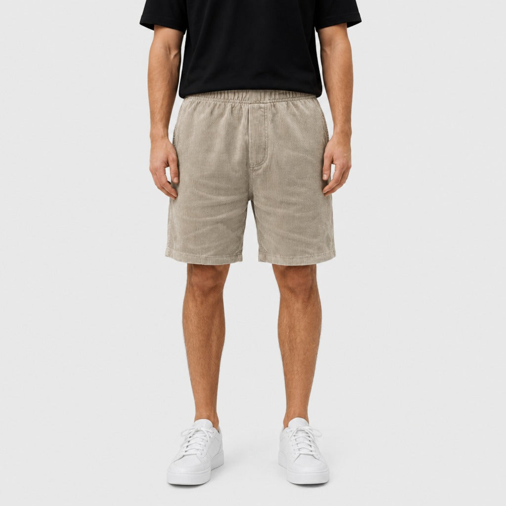 Men’s Loose Fit Elastic Waist Shorts Khaki