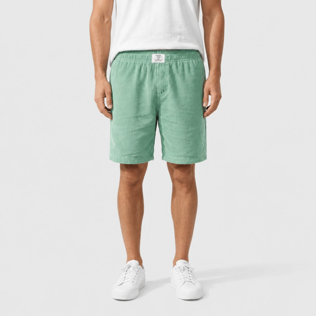 Men’s Loose Fit Elastic Waist Shorts Green
