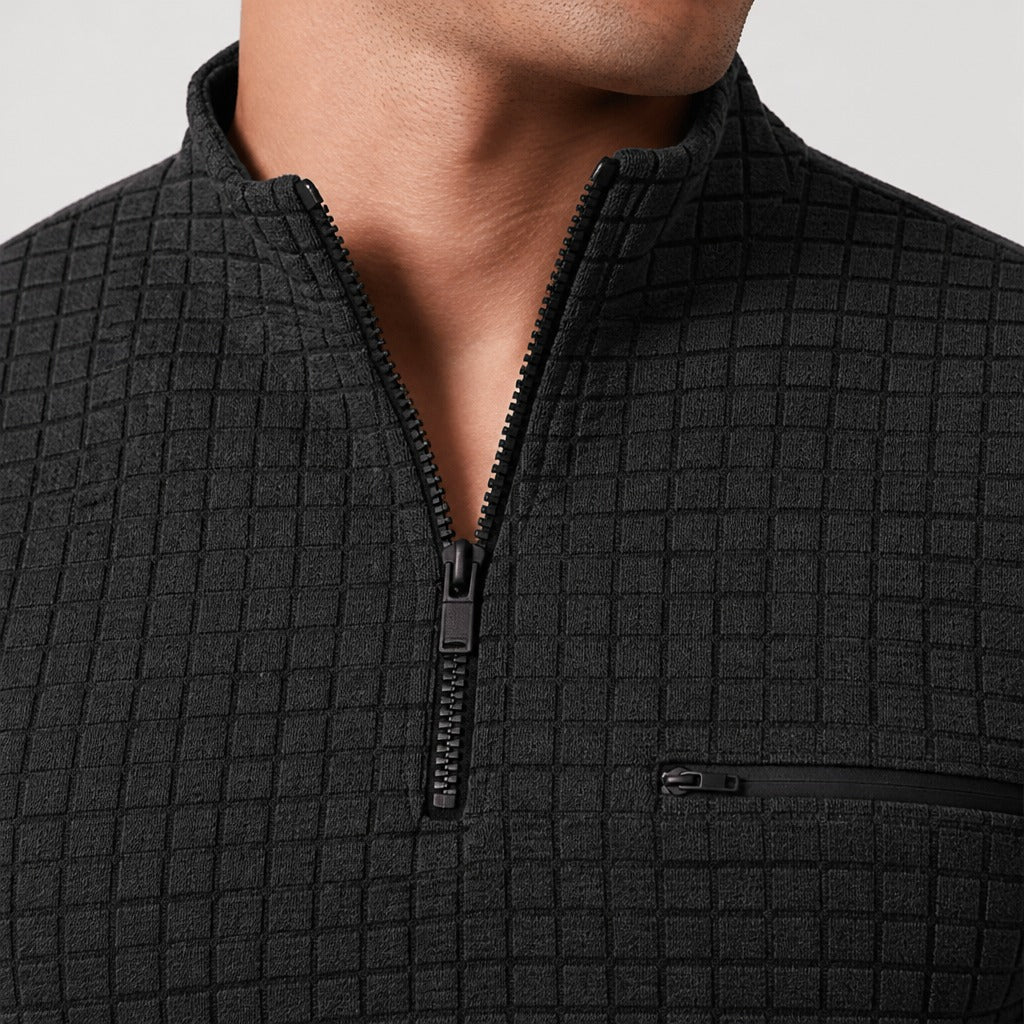 Men’s Loose Fit Solid Polo Shirt detail