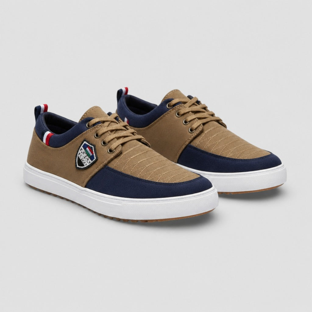 Men’s Low-Top Canvas Shoes Brown