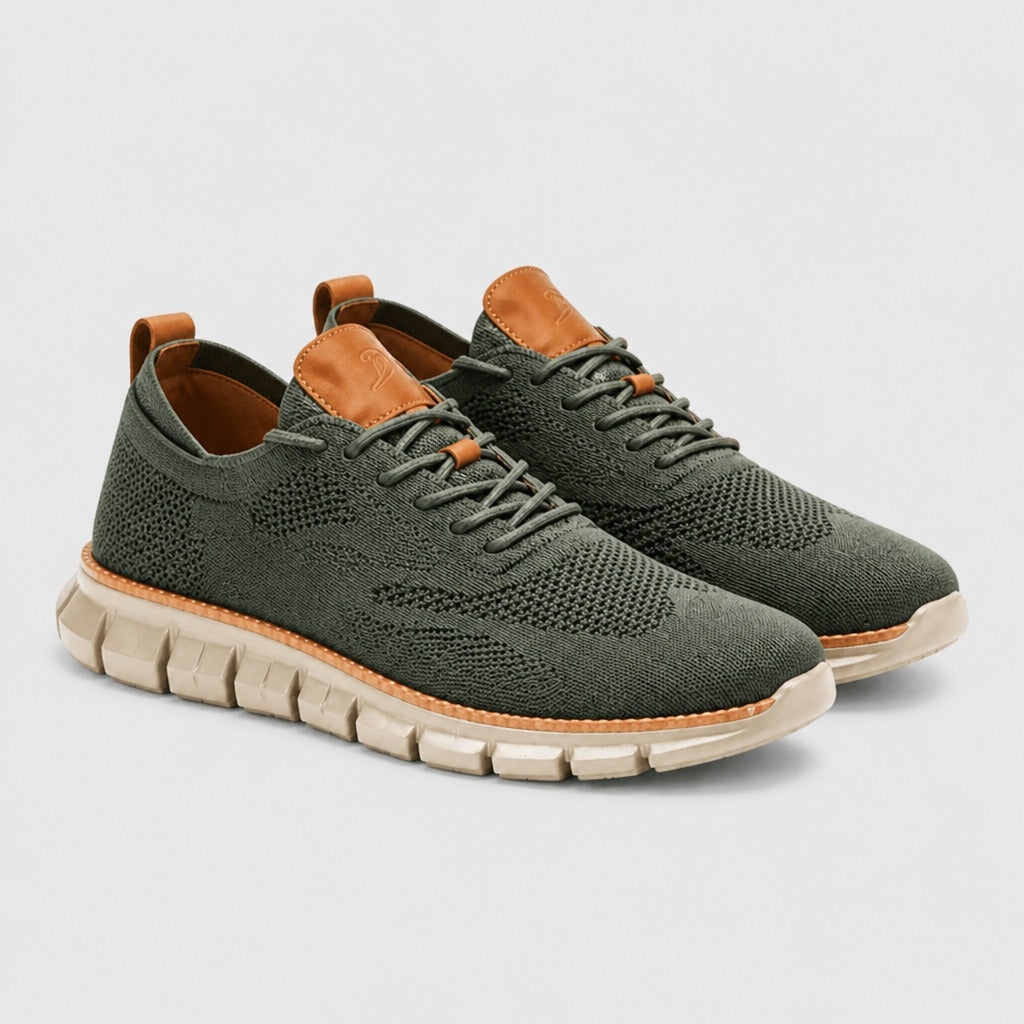 Men’s Mesh Trainers with EVA Insole Green pair