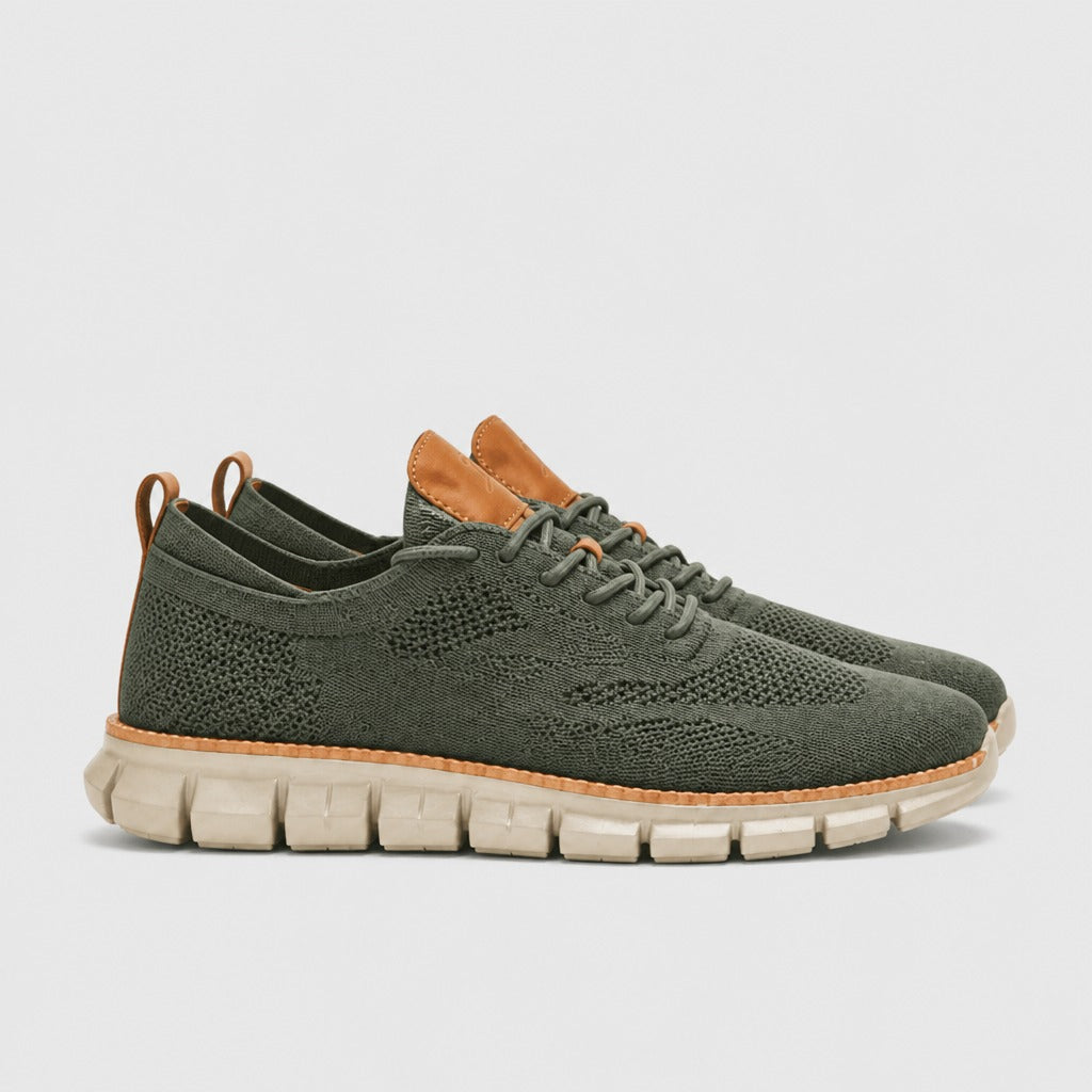 Men’s Mesh Trainers with EVA Insole Green side view