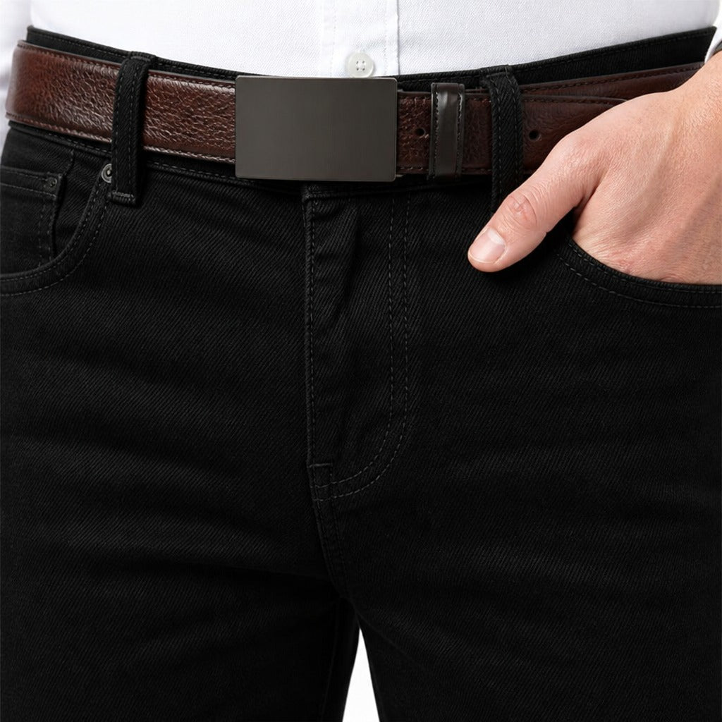 Men’s Mid-Rise Button Fly Straight Jeans detail