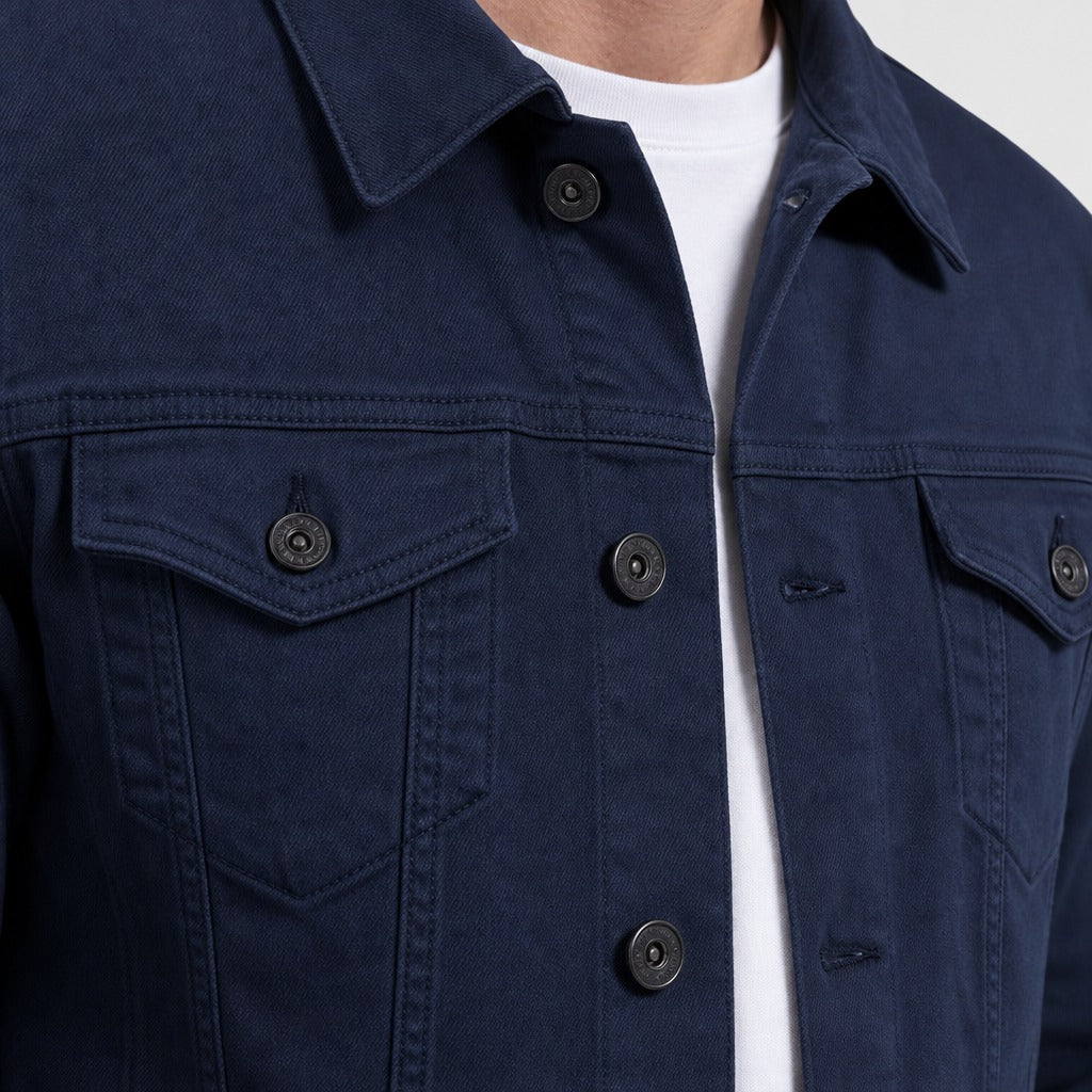 Men’s Oversized Cotton Denim Jacket detail
