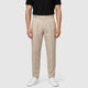 Men’s Pleated Suit Trousers Beige front